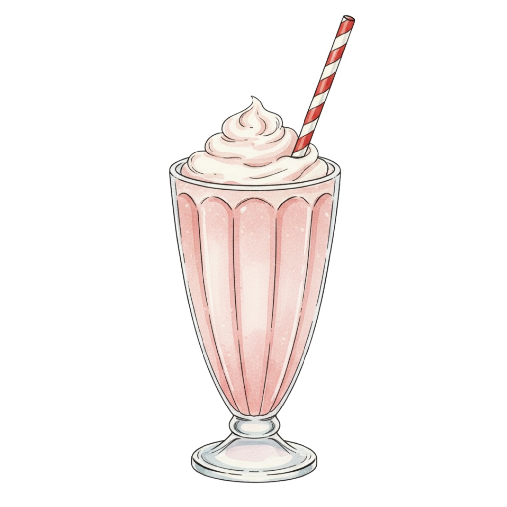 【PNG素材】大人可愛いレトロアメリカンダイナークリップアートセット(全15種/ヴィンテージスタイル/背景透過)