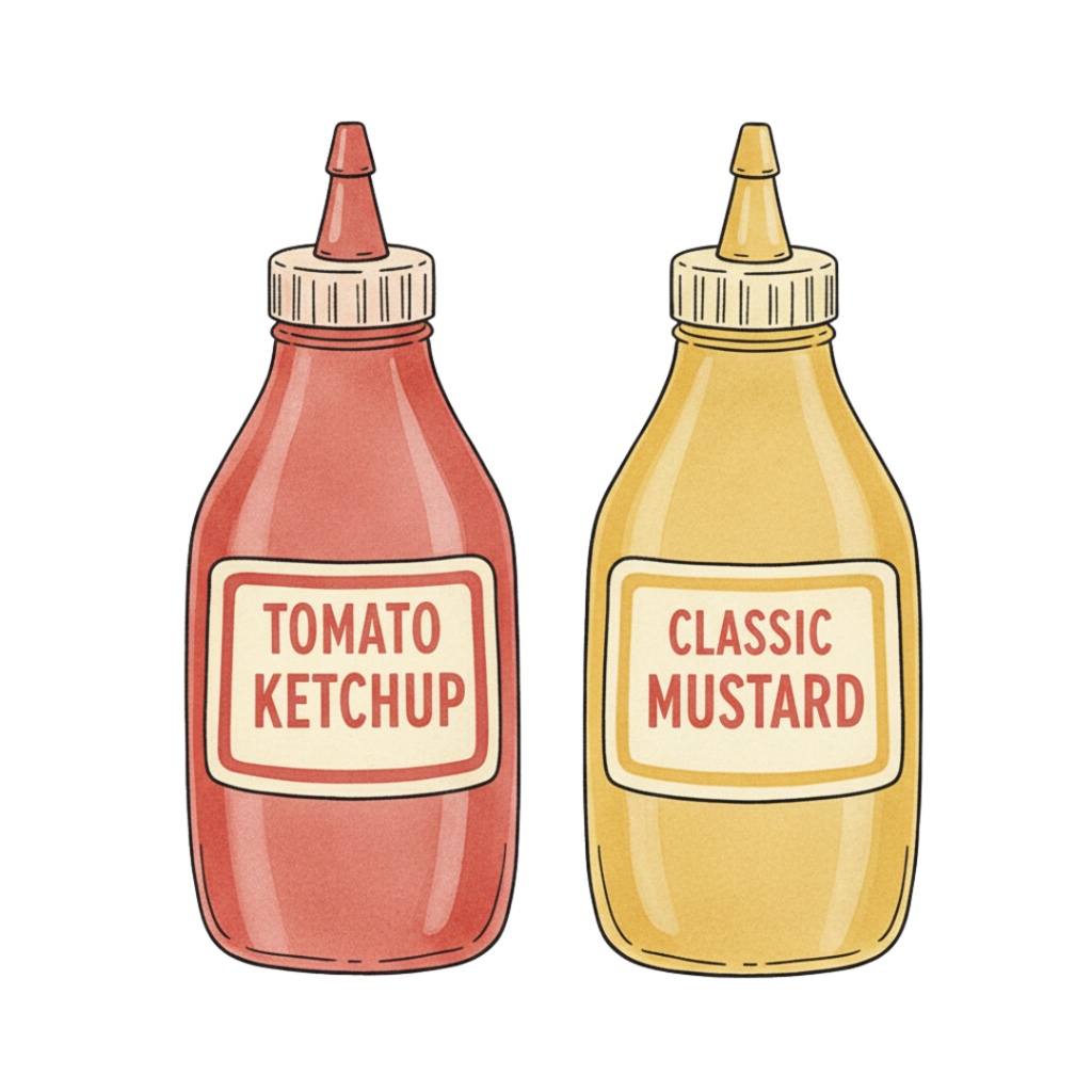 【PNG素材】大人可愛いレトロアメリカンダイナークリップアートセット(全15種/ヴィンテージスタイル/背景透過)