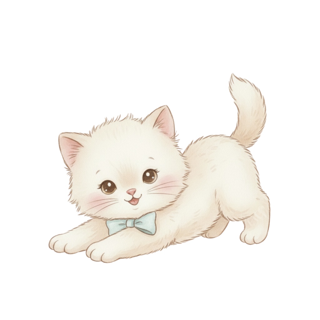 【PNG素材】大人可愛いベビーアニマルクリップアートセット(全12種/水彩スタイル/背景透過)