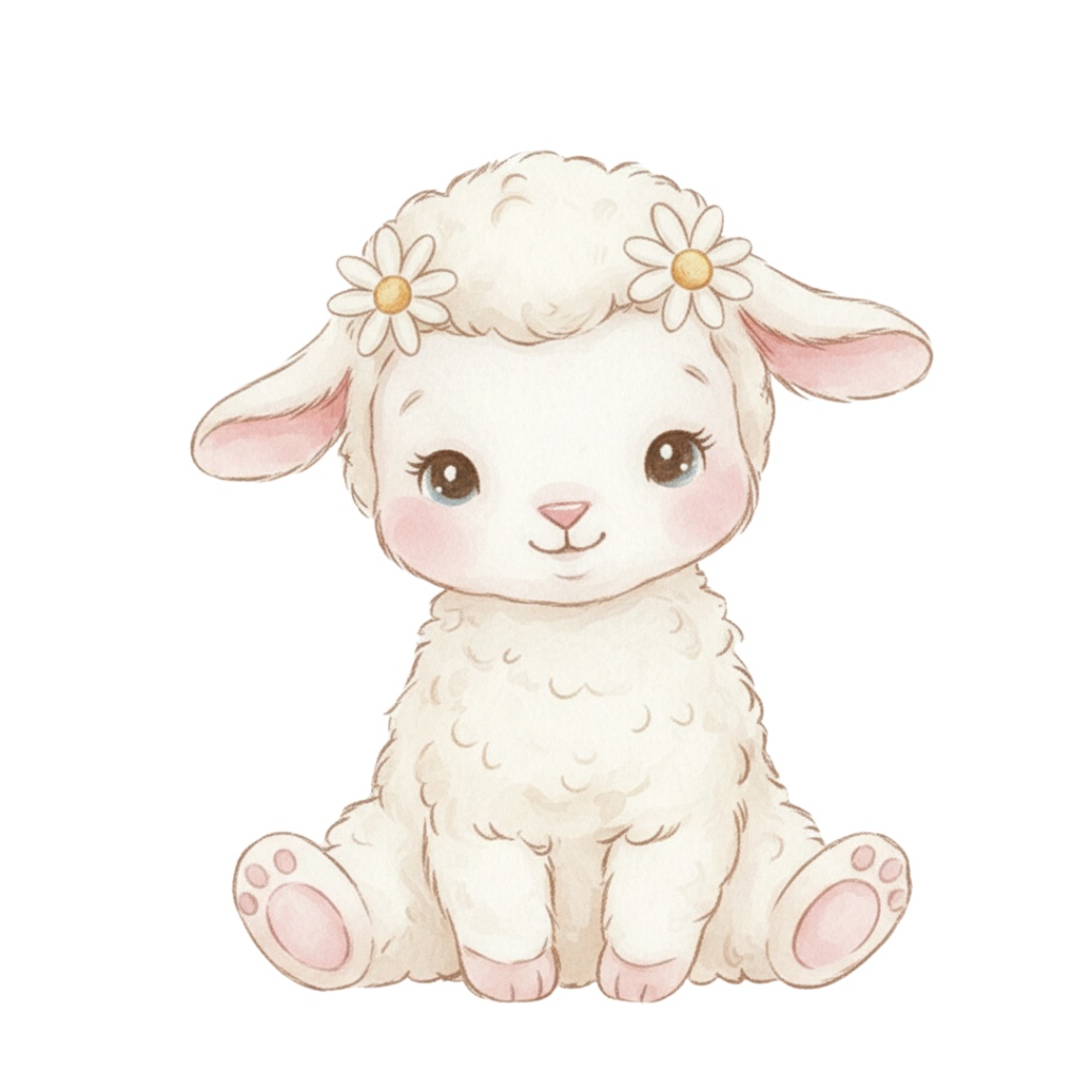 【PNG素材】大人可愛いベビーアニマルクリップアートセット(全12種/水彩スタイル/背景透過)