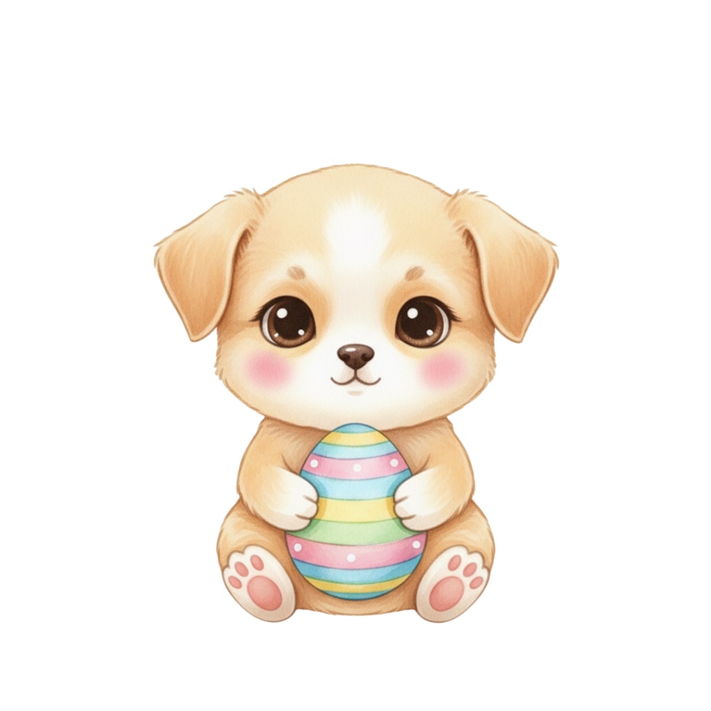 【PNG素材】大人可愛いベビーアニマルクリップアートセット(全15種/水彩スタイル/背景透過)