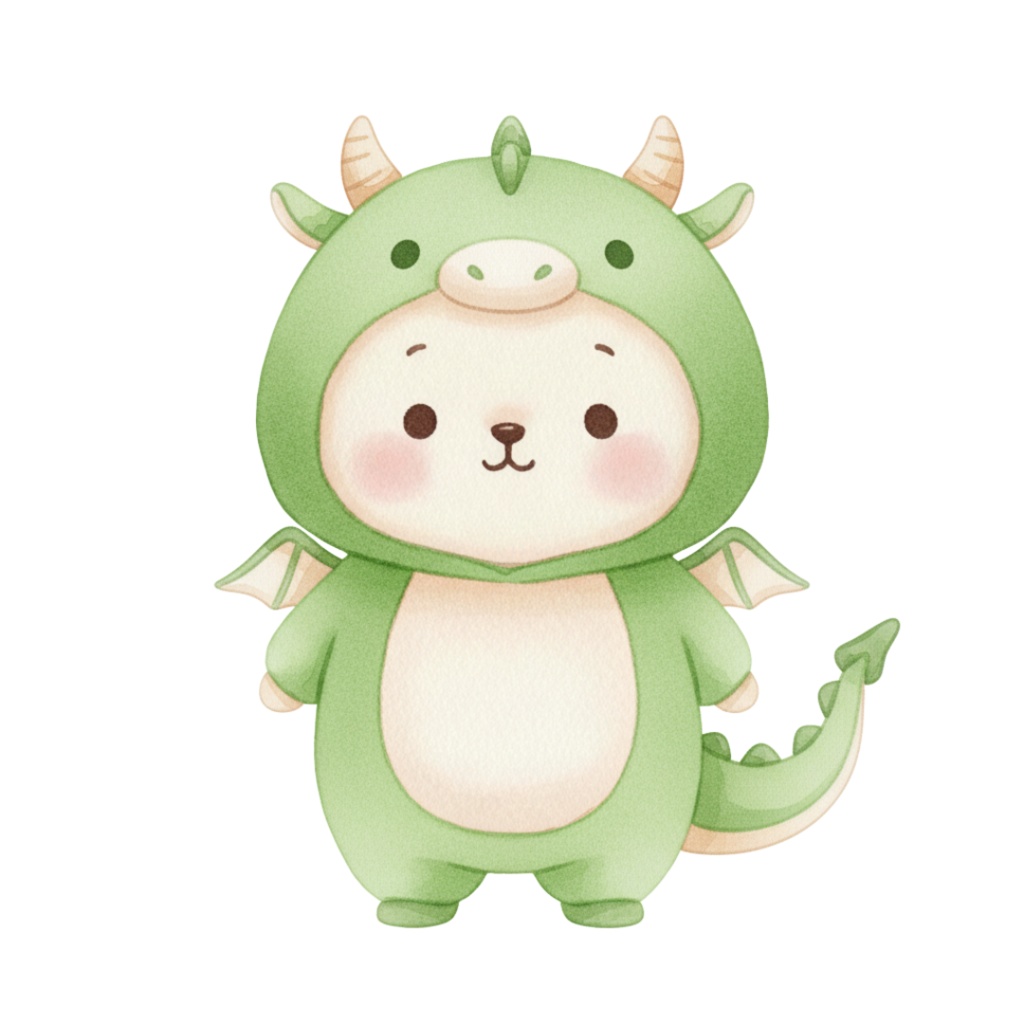 【PNG素材】大人可愛い十二支クリップアートセット(全12種/水彩スタイル/背景透過)