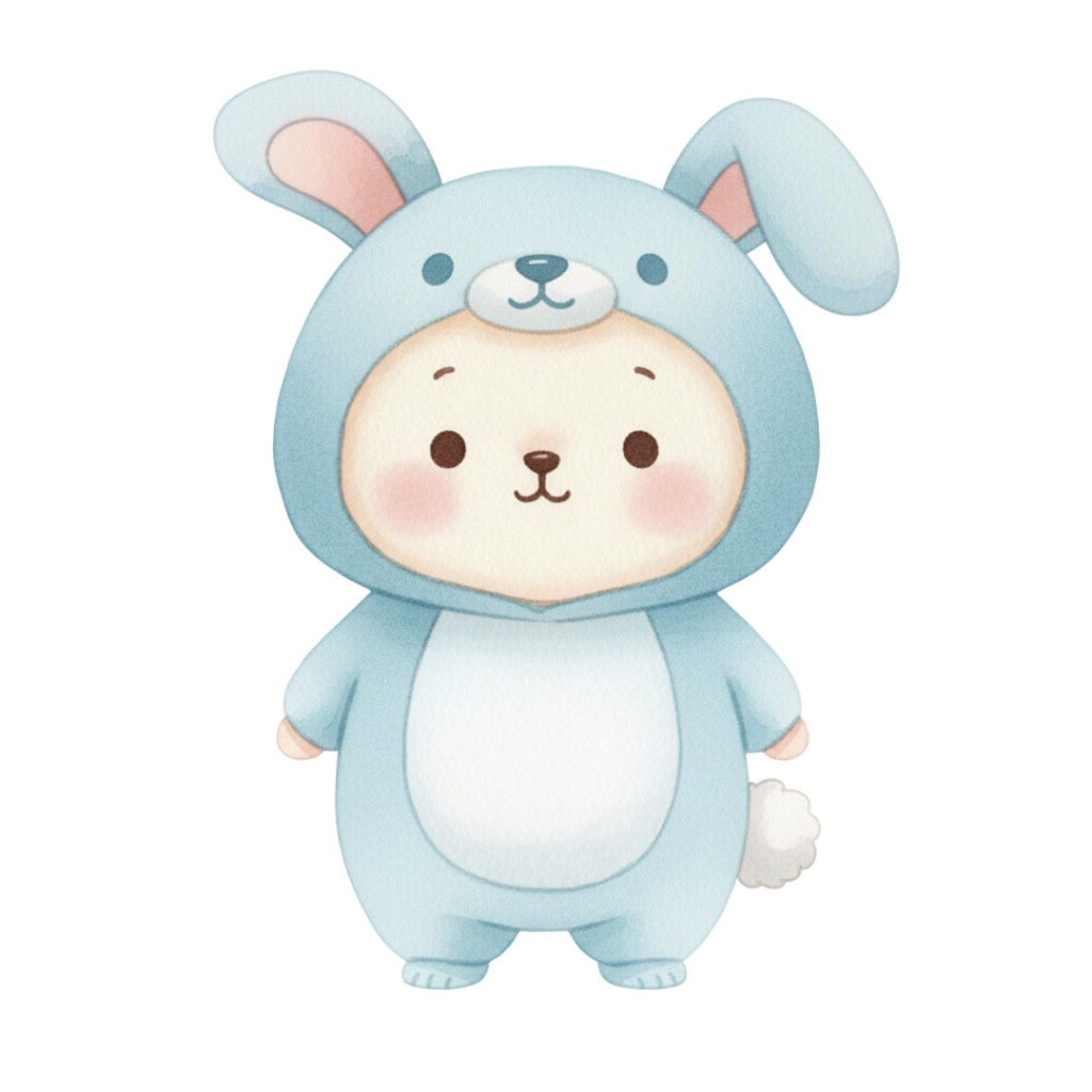 【PNG素材】大人可愛い十二支クリップアートセット(全12種/水彩スタイル/背景透過)