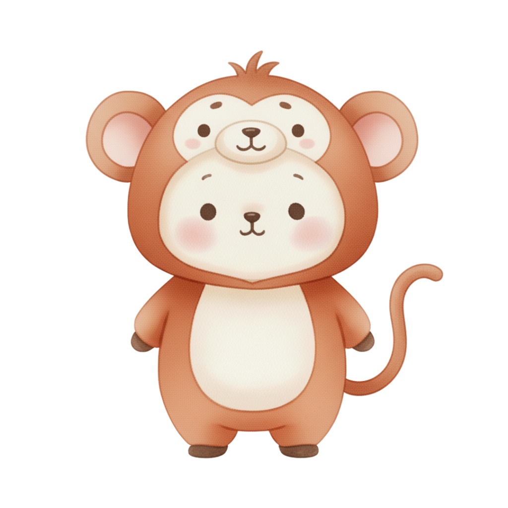 【PNG素材】大人可愛い十二支クリップアートセット(全12種/水彩スタイル/背景透過)