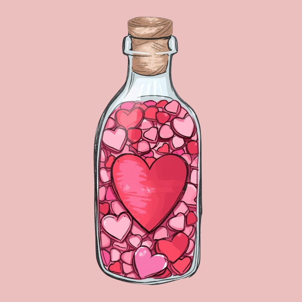 【PNG素材】大人可愛いLOVEコレクションvol2 クリップアートセット(全30種/手書きスタイル/背景透過)