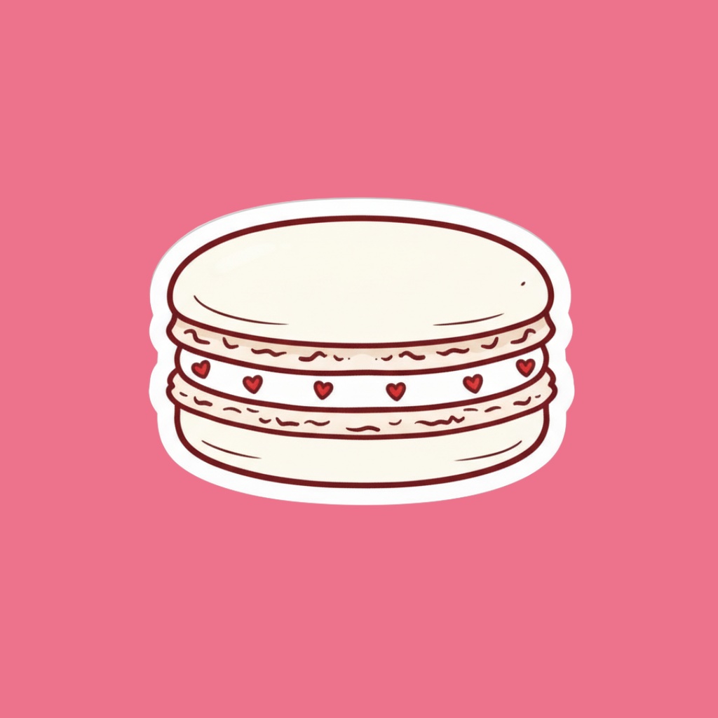 【PNG素材】大人可愛いSweetsコレクション クリップアートセット(全30種/ステッカースタイル/背景透過)