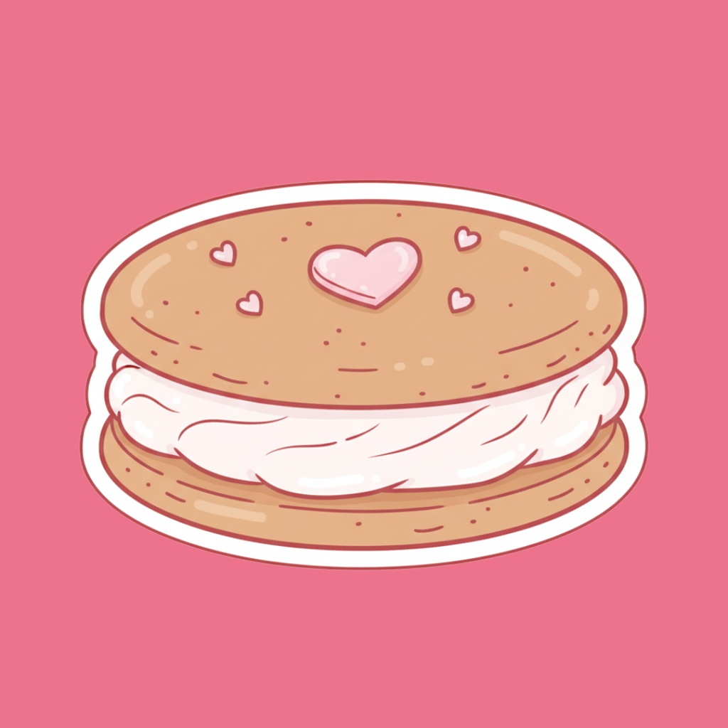 【PNG素材】大人可愛いSweetsコレクション クリップアートセット(全30種/ステッカースタイル/背景透過)