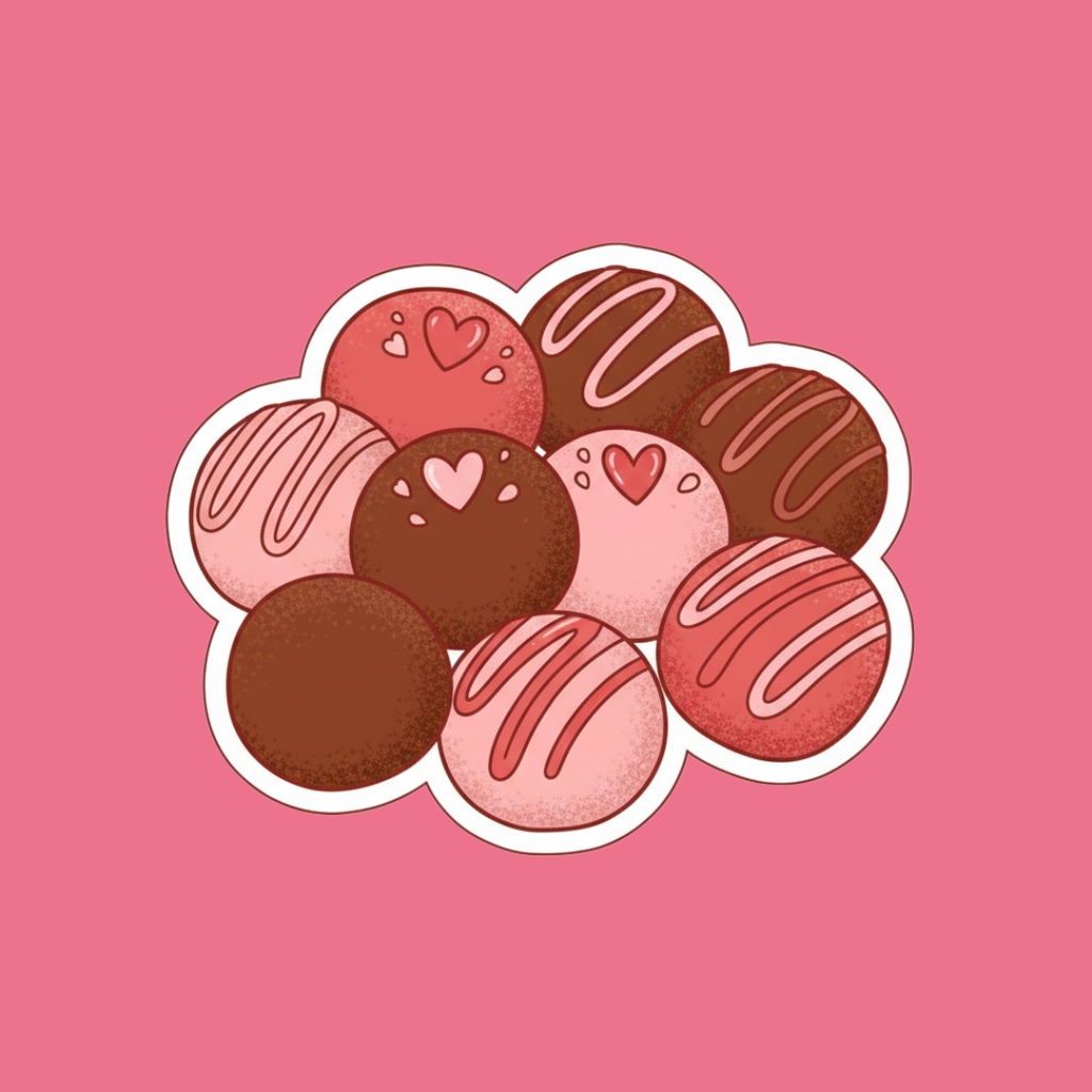 【PNG素材】大人可愛いSweetsコレクション クリップアートセット(全30種/ステッカースタイル/背景透過)