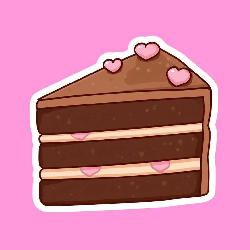 【PNG素材】大人可愛いSweetsコレクションvol2 クリップアートセット(全30種/ステッカースタイル/背景透過)