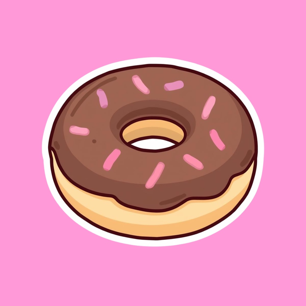 【PNG素材】大人可愛いSweetsコレクションvol2 クリップアートセット(全30種/ステッカースタイル/背景透過)