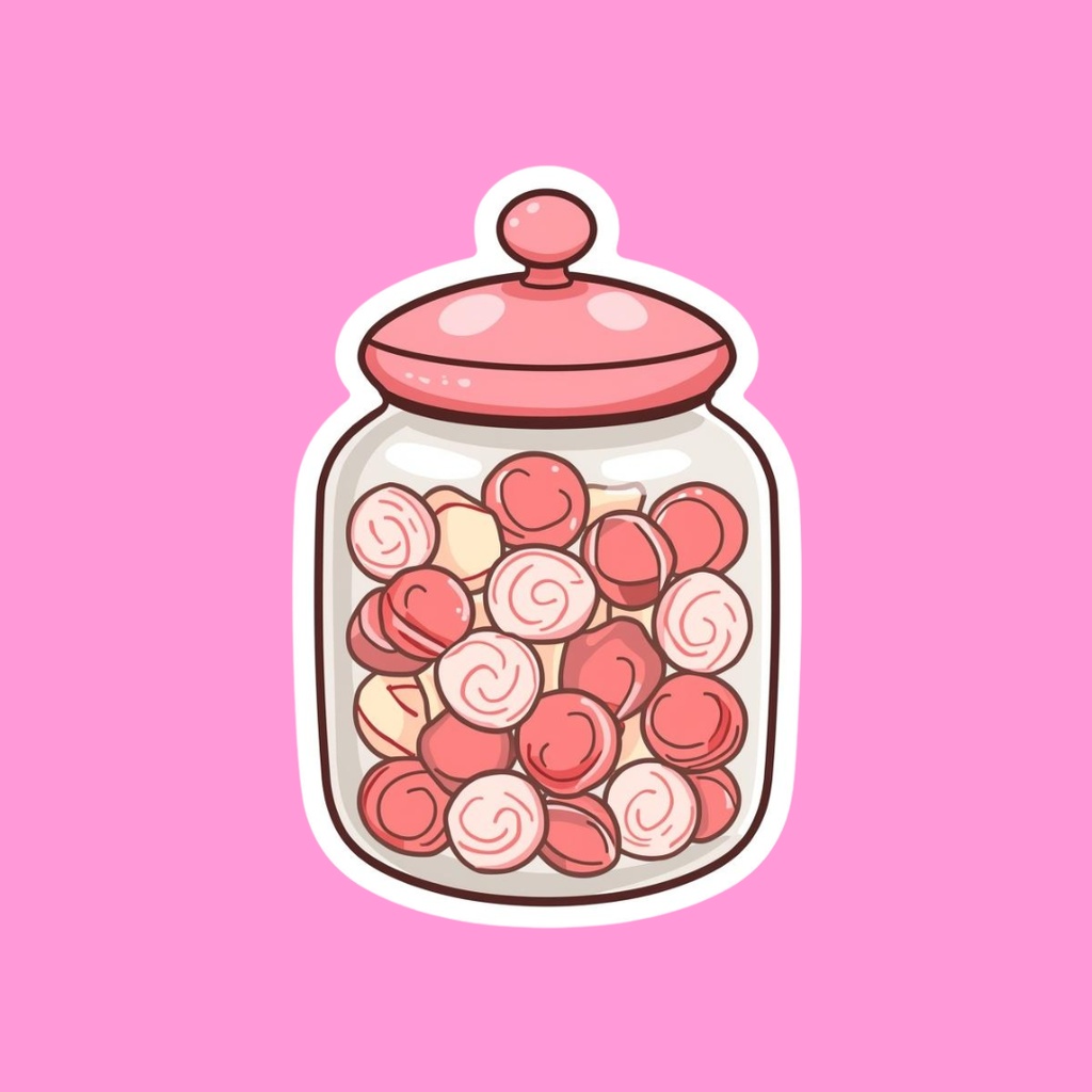 【PNG素材】大人可愛いSweetsコレクションvol2 クリップアートセット(全30種/ステッカースタイル/背景透過)