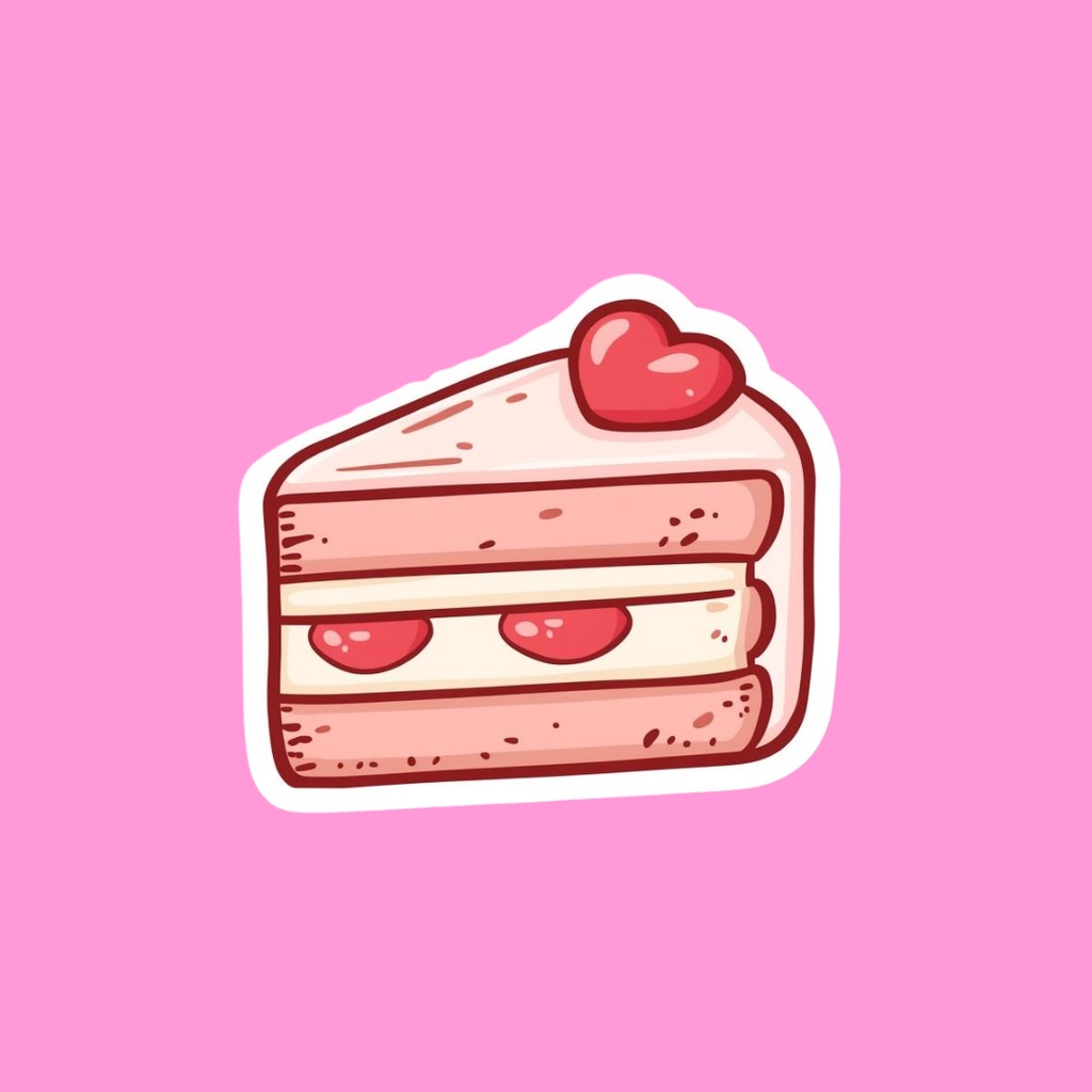 【PNG素材】大人可愛いSweetsコレクションvol2 クリップアートセット(全30種/ステッカースタイル/背景透過)