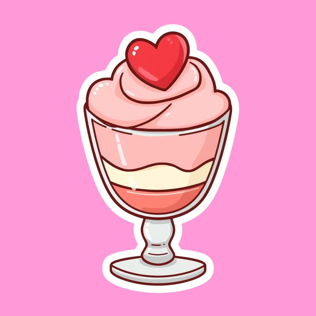 【PNG素材】大人可愛いSweetsコレクションvol2 クリップアートセット(全30種/ステッカースタイル/背景透過)