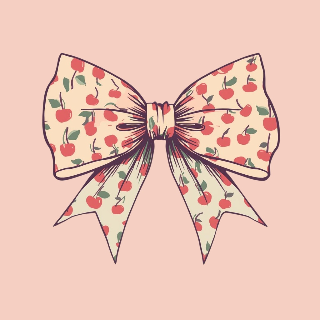 【PNG素材】大人可愛いSweet Cherry コレクションクリップアートセット(全15種/ヴィンテージスタイル/背景透過)