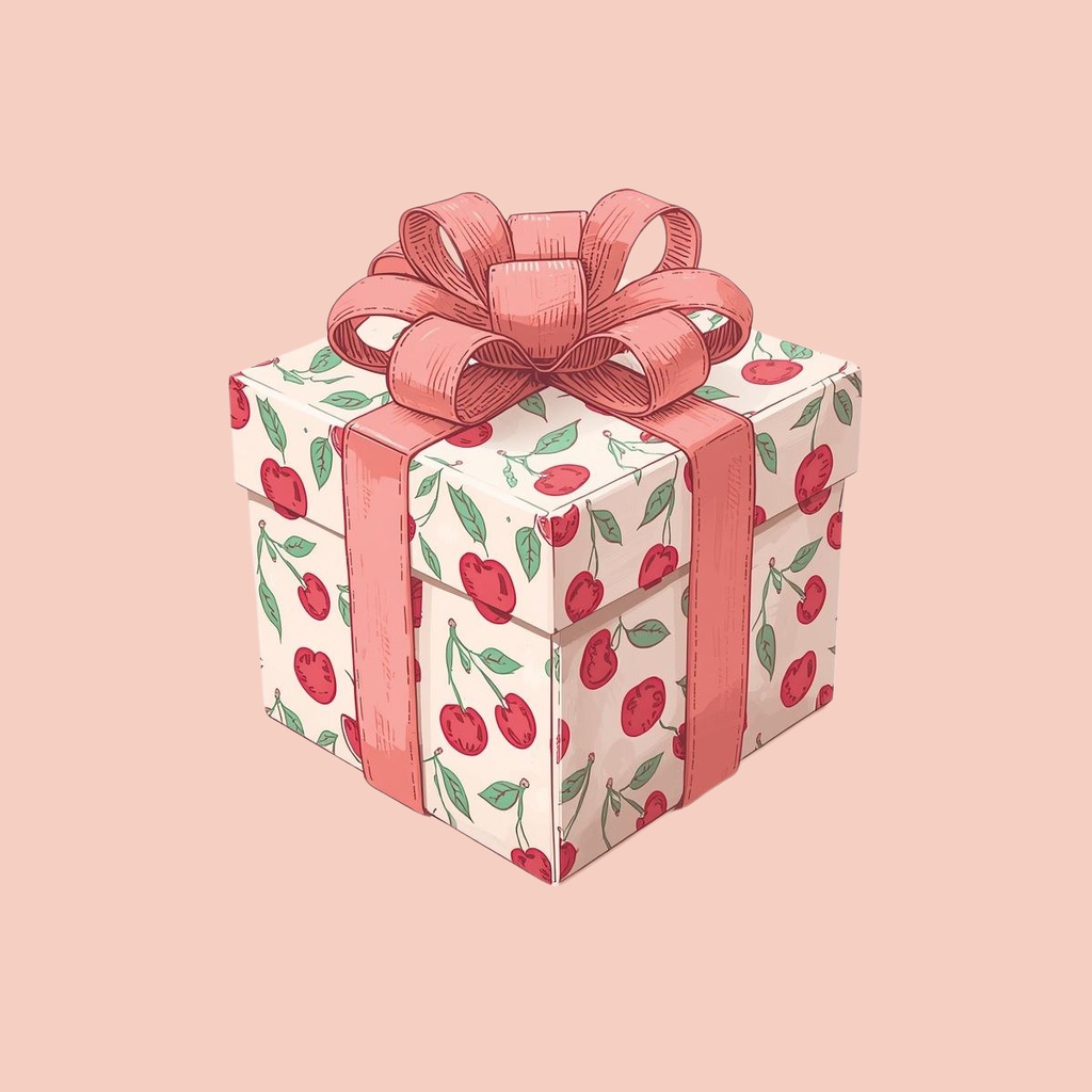 【PNG素材】大人可愛いSweet Cherry コレクションクリップアートセット(全15種/ヴィンテージスタイル/背景透過)