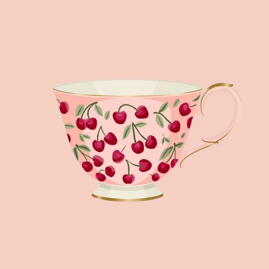 【PNG素材】大人可愛いSweet Cherry コレクションクリップアートセット(全15種/ヴィンテージスタイル/背景透過)