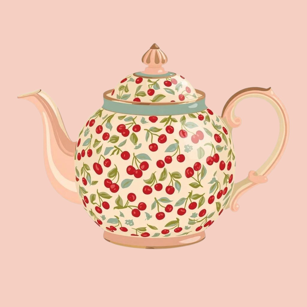 【PNG素材】大人可愛いSweet Cherry コレクションクリップアートセット(全15種/ヴィンテージスタイル/背景透過)