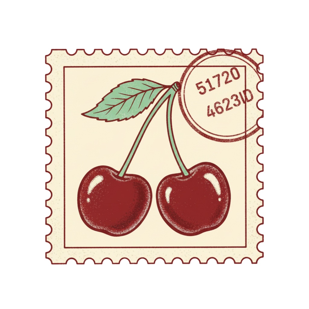 【PNG素材】大人可愛いSweet Cherry コレクションク vol2 リップアートセット(全15種/ヴィンテージスタイル/背景透過)