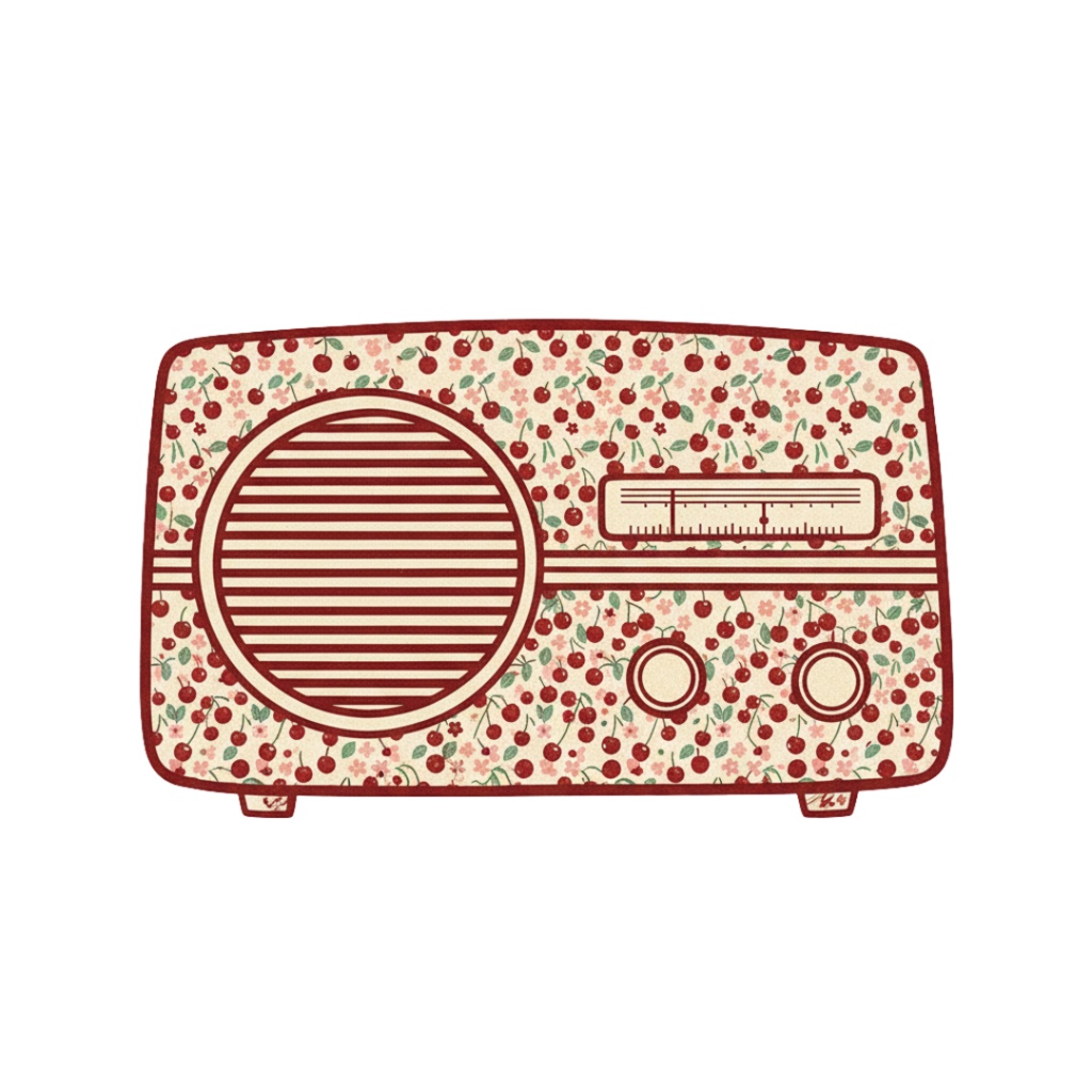 【PNG素材】大人可愛いSweet Cherry コレクションク vol2 リップアートセット(全15種/ヴィンテージスタイル/背景透過)