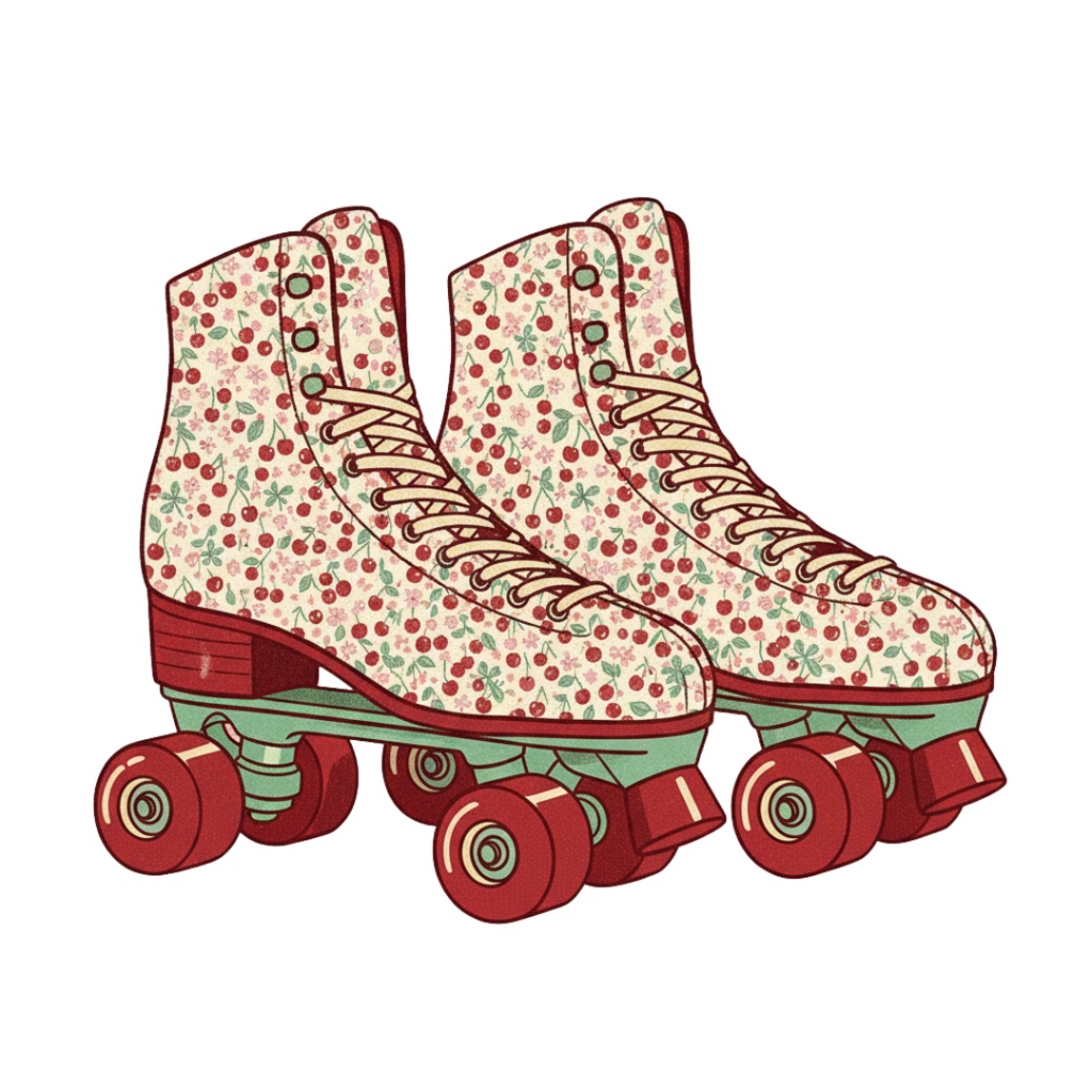 【PNG素材】大人可愛いSweet Cherry コレクションク vol2 リップアートセット(全15種/ヴィンテージスタイル/背景透過)