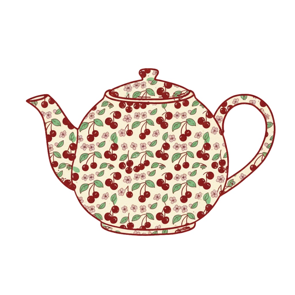 【PNG素材】大人可愛いSweet Cherry コレクションク vol2 リップアートセット(全15種/ヴィンテージスタイル/背景透過)