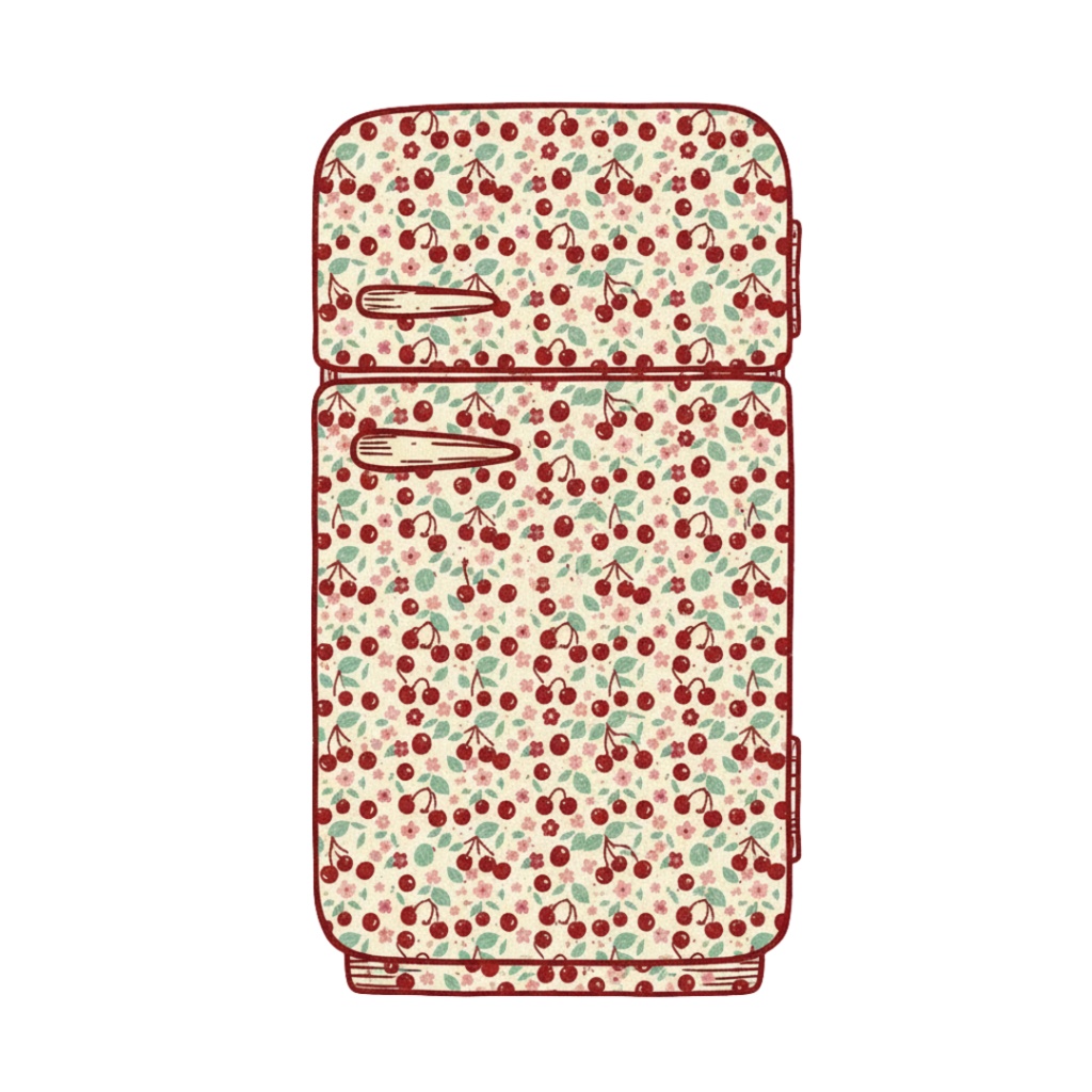 【PNG素材】大人可愛いSweet Cherry コレクションク vol2 リップアートセット(全15種/ヴィンテージスタイル/背景透過)