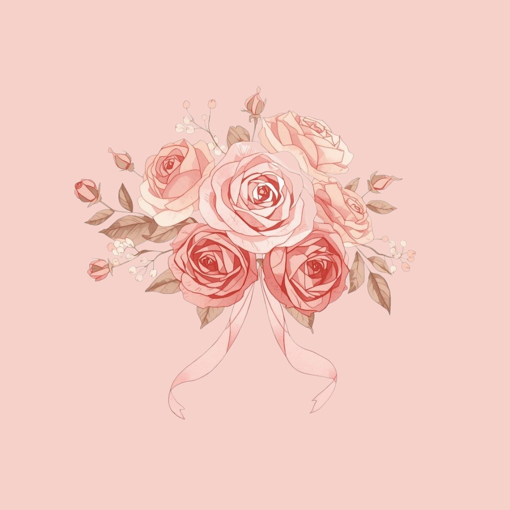 【PNG素材】大人可愛いSweet Roseコレクション クリップアートセット(全30種/水彩画スタイル/背景透過)