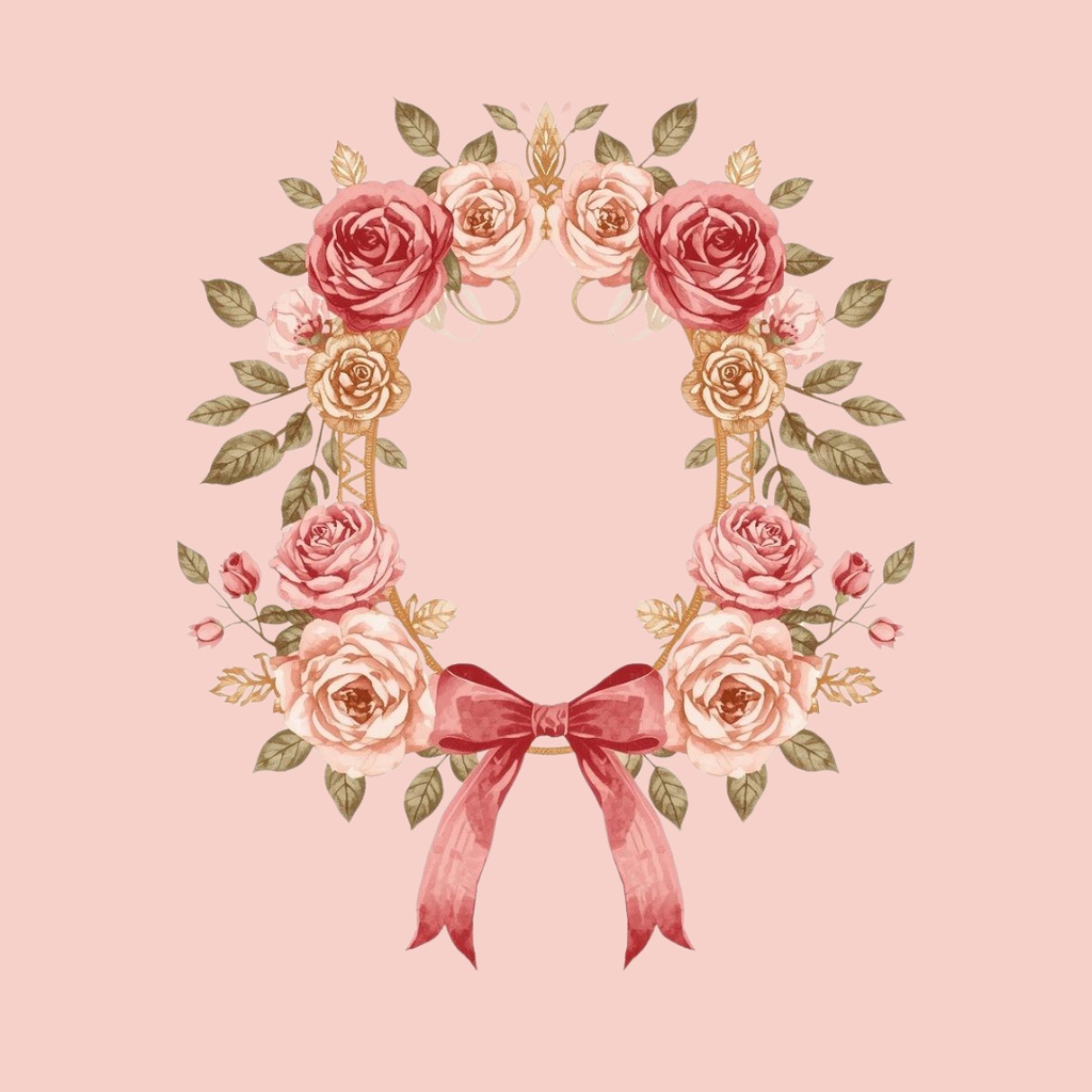 【PNG素材】大人可愛いSweet Roseコレクション クリップアートセット(全30種/水彩画スタイル/背景透過)