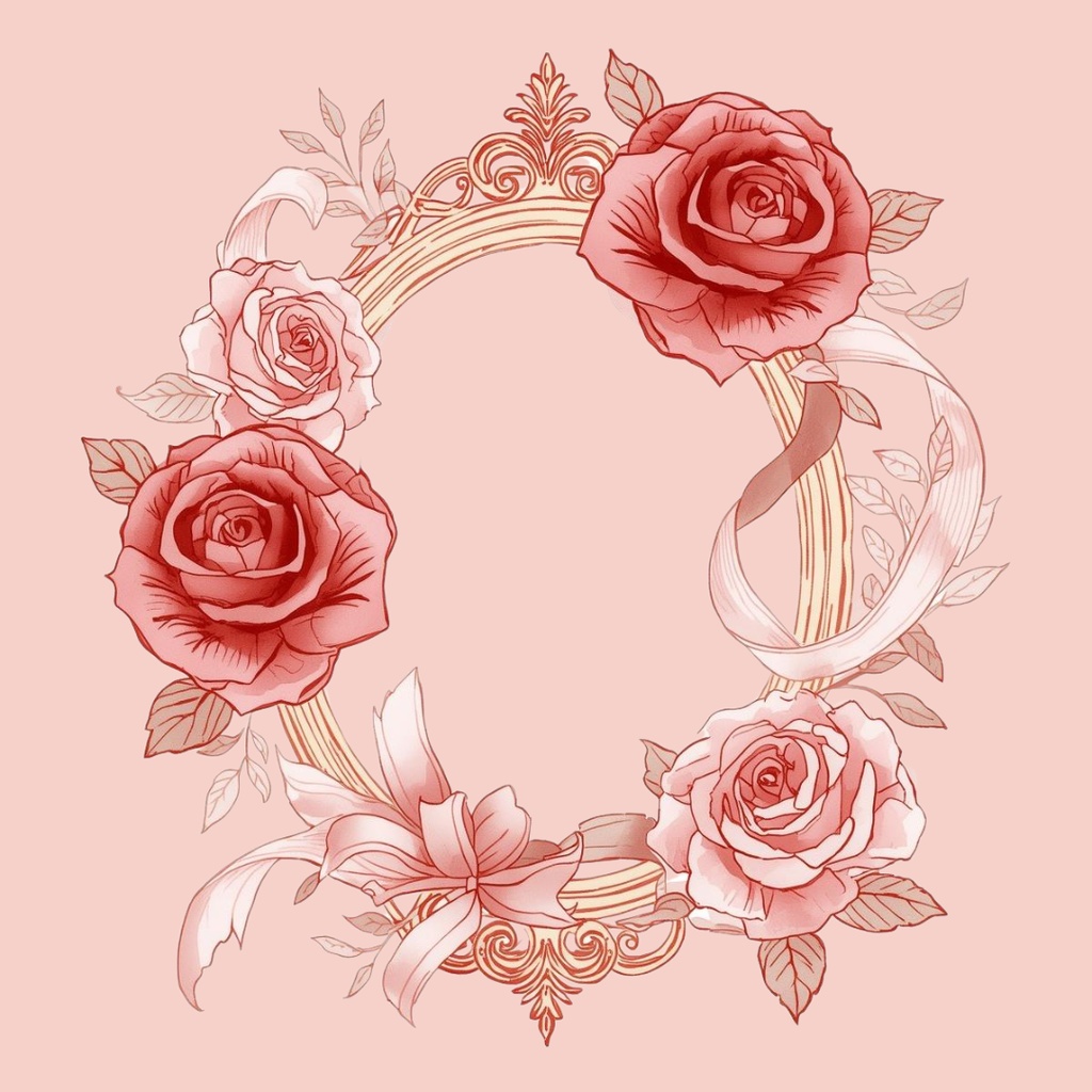 【PNG素材】大人可愛いSweet Roseコレクション クリップアートセット(全30種/水彩画スタイル/背景透過)