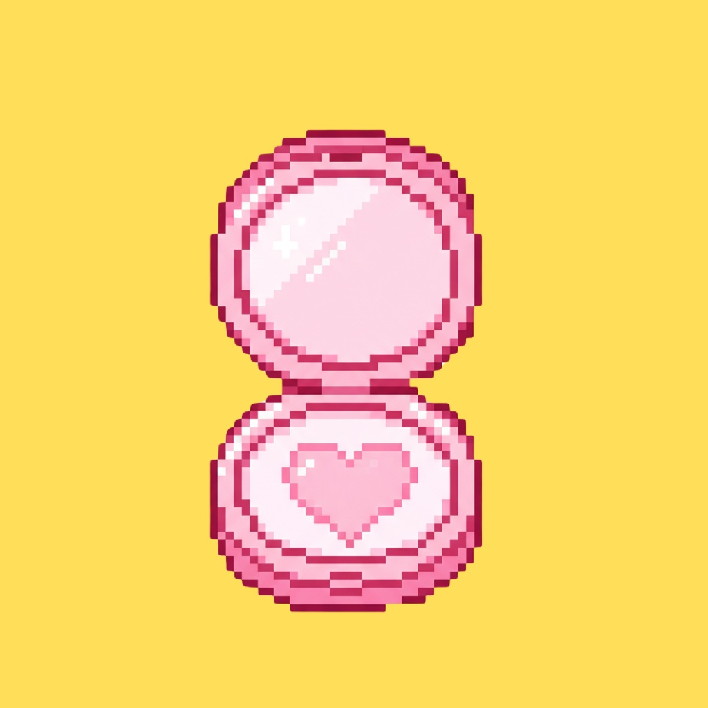 【PNG素材】大人可愛いLovely Pixelコレクション クリップアートセット(全15種/ピクセルスタイル/背景透過)