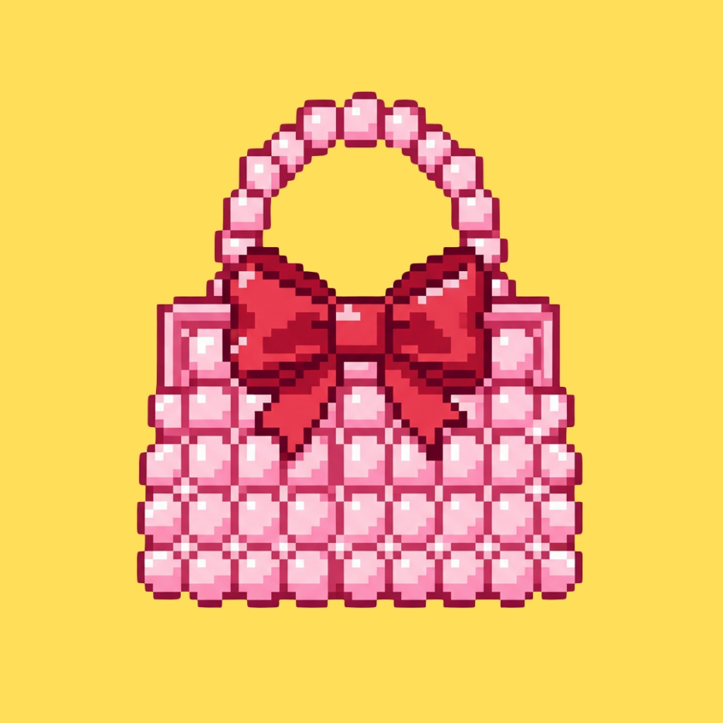 【PNG素材】大人可愛いLovely Pixelコレクション クリップアートセット(全15種/ピクセルスタイル/背景透過)