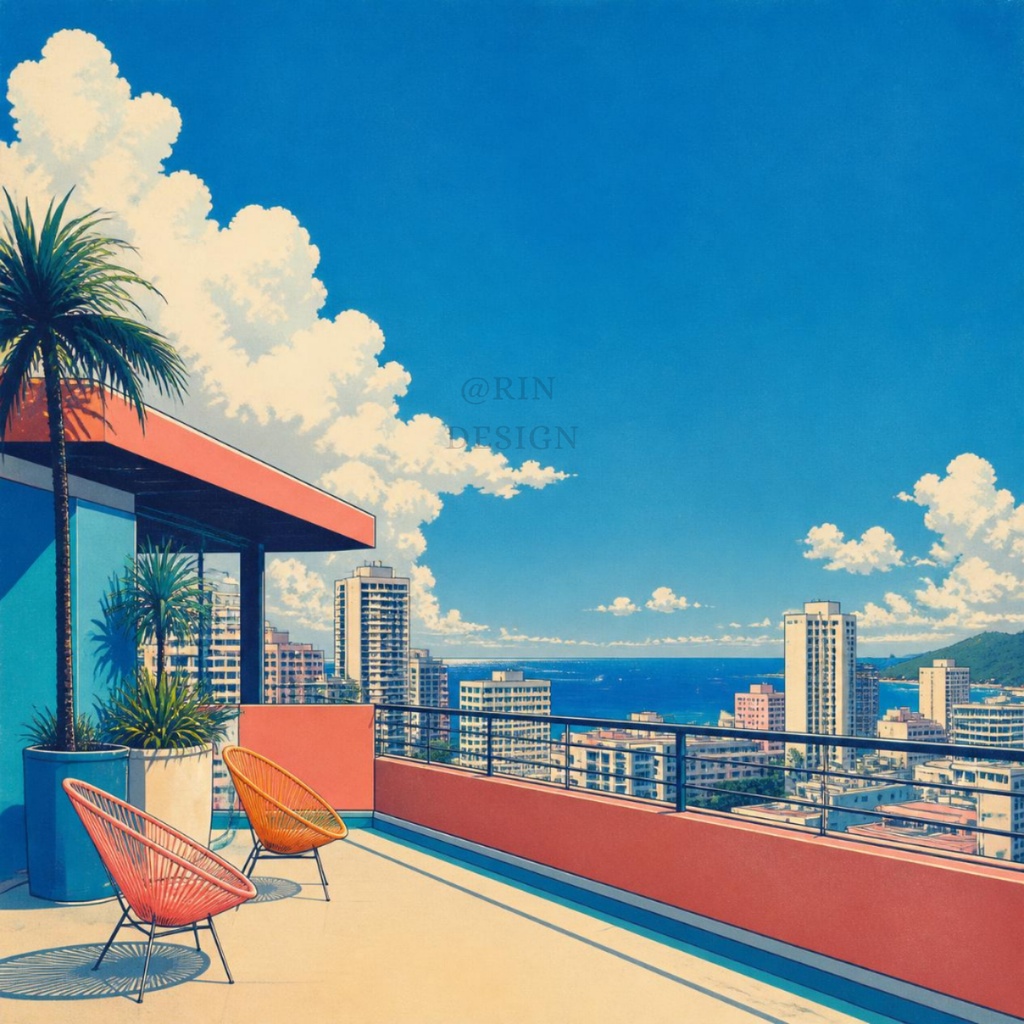 【PNG素材】citypop80's vol.1コレクション クリップアートセット(全50種/背景透過)