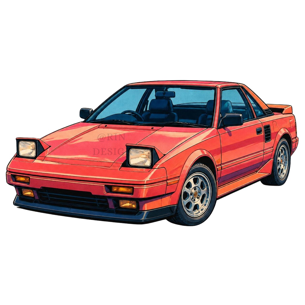 【PNG素材】citypop80's vol.1コレクション クリップアートセット(全50種/背景透過)