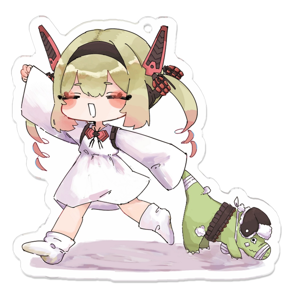 ごーごーとめちアクリルキーホルダー