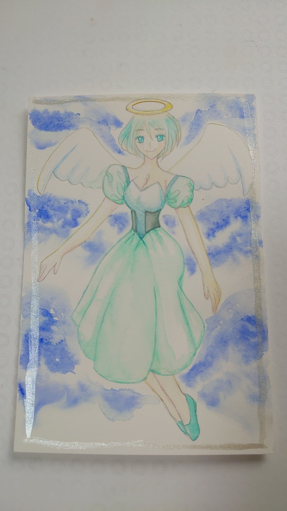 ミントエンジェル(ポストカードサイズ原画)
