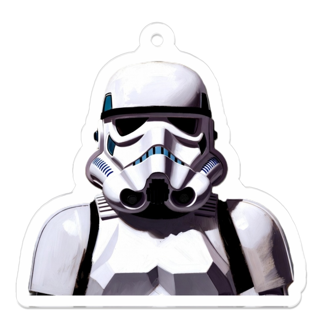 アクリルキーホルダー(ストームトルーパー)サイズ50mm x 50mm