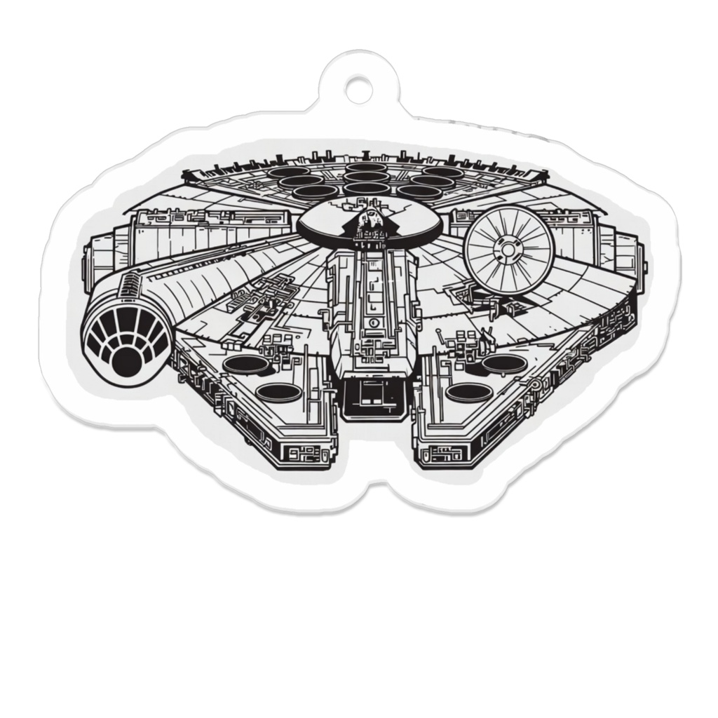 アクキー(ミレニアム・ファルコン)サイズ50mm