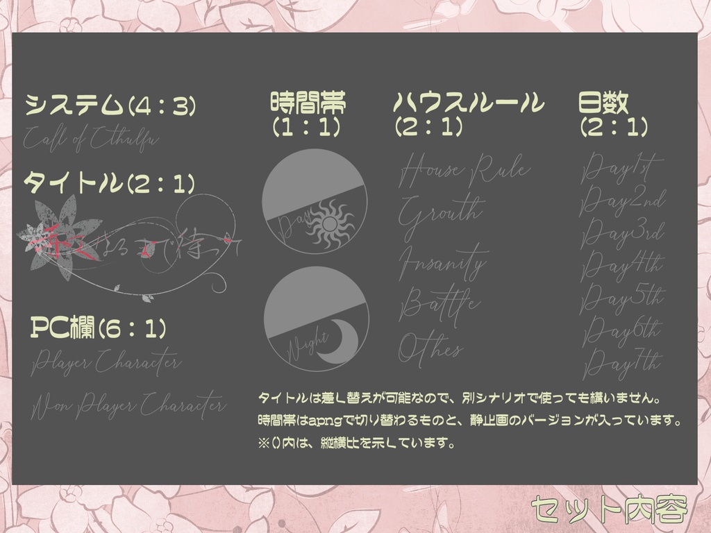 CoC「赤くなるまで待って」_ココフォリア用マップ(豪華版)