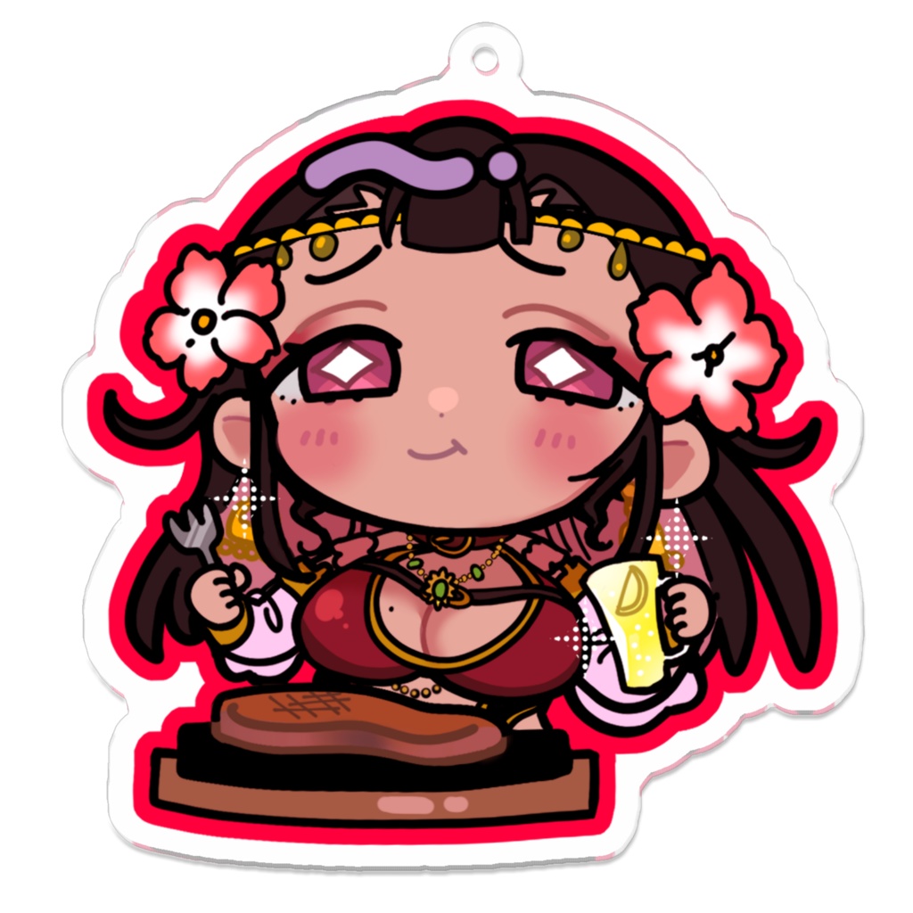 【FA】雲母カルビちゃん肉酒アクキー
