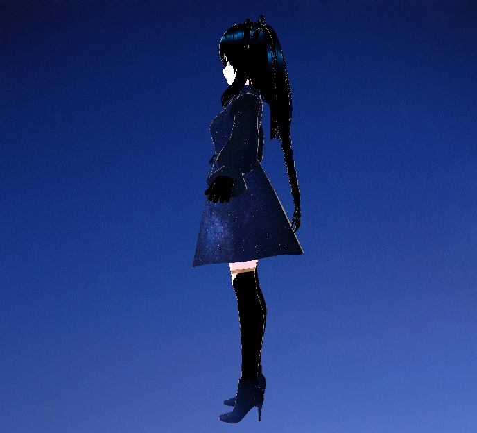 Aisha - Galaxy Star Avatar 3D Model VRM