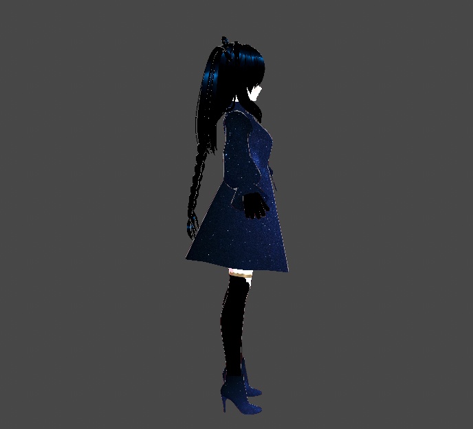 Aisha - Galaxy Star Avatar 3D Model VRM