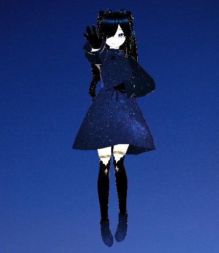 Aisha - Galaxy Star Avatar 3D Model VRM