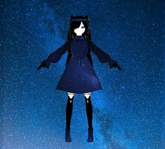 Aisha - Galaxy Star Dress Avatar).