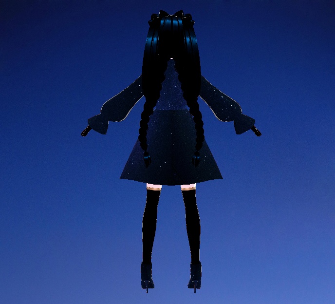 Aisha - Galaxy Star Avatar 3D Model VRM