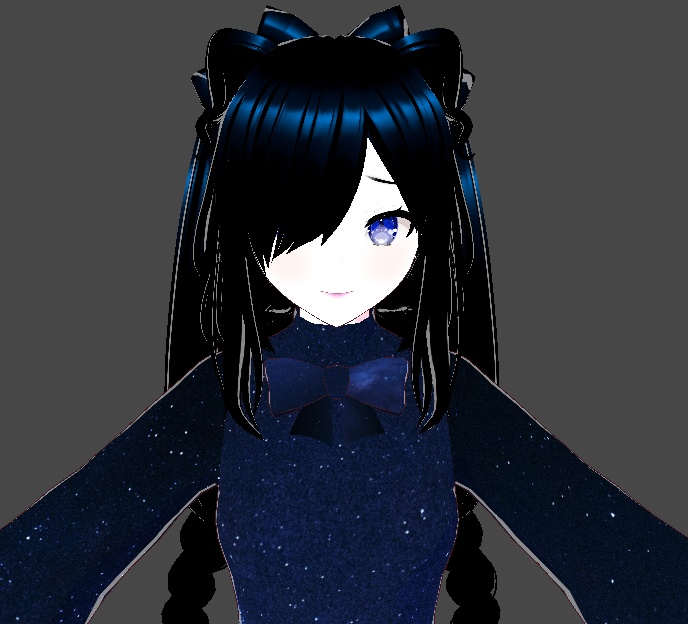 Aisha - Galaxy Star Avatar 3D Model VRM