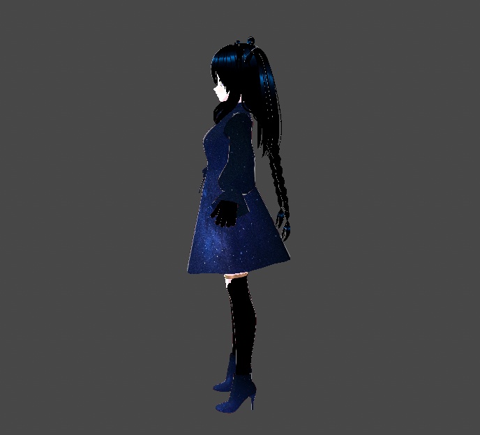 Aisha - Galaxy Star Avatar 3D Model VRM