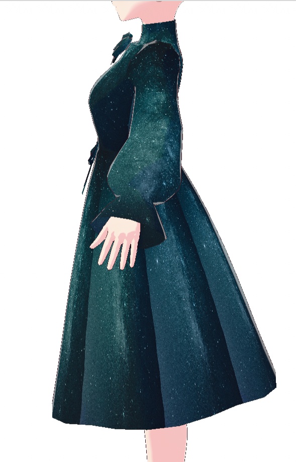 Green Galaxy Dress