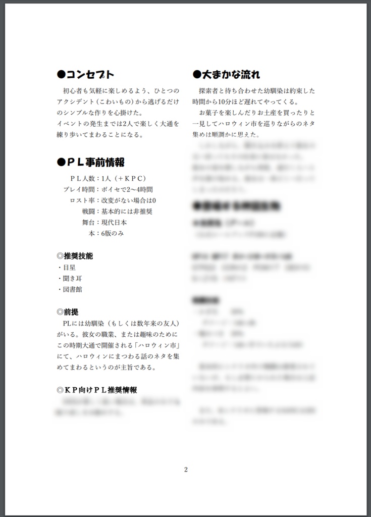 【CoC】おばけ探しはまつりのあとで【クトゥルフ神話TRPG】