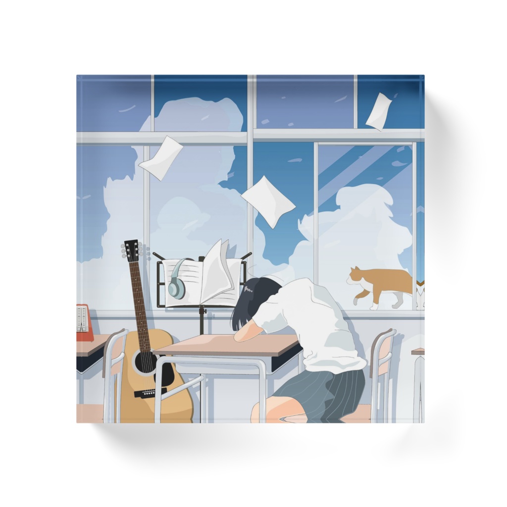 「放課後の夏」アクリルブロック