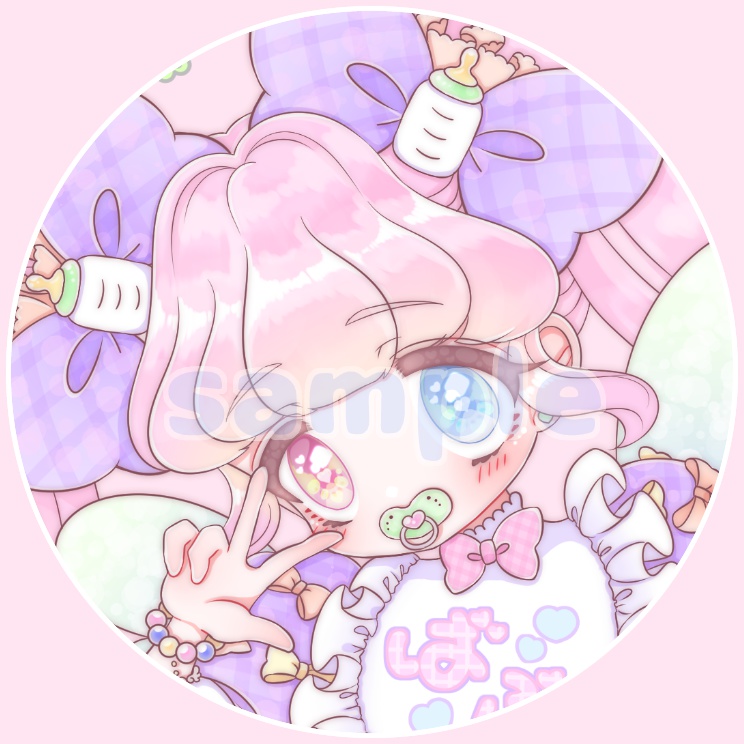 【SALE】魔法少女ばぶちゃんの缶バッチ